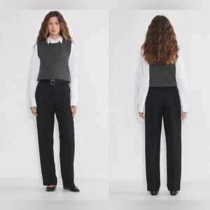 The Effortless Pant™ - Precision Wool Cashmere Pant Sz 6 Black